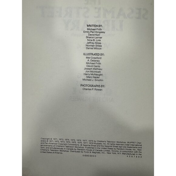 Vintage Sesame Street Library 4 Book Bundle- volumes 3, 4, 6, 7 - Picture 11 of 14